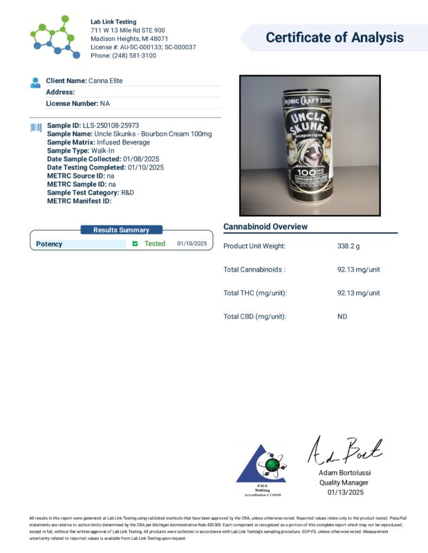 100 Mg Bourbon Cream pdf &bull; CannaElite