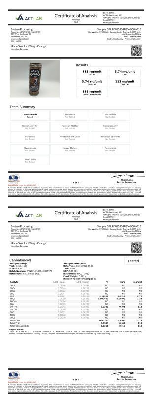 COA Orange &bull; CannaElite